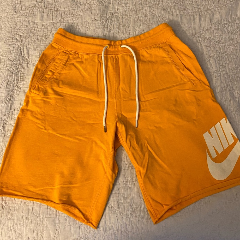 Men’s Nike orange sweat short